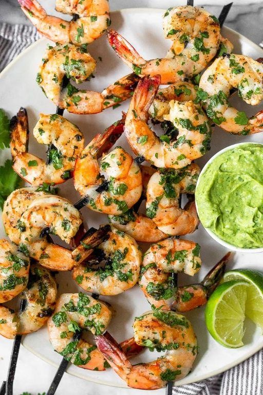 Grilled Lime Shrimp Skewers
