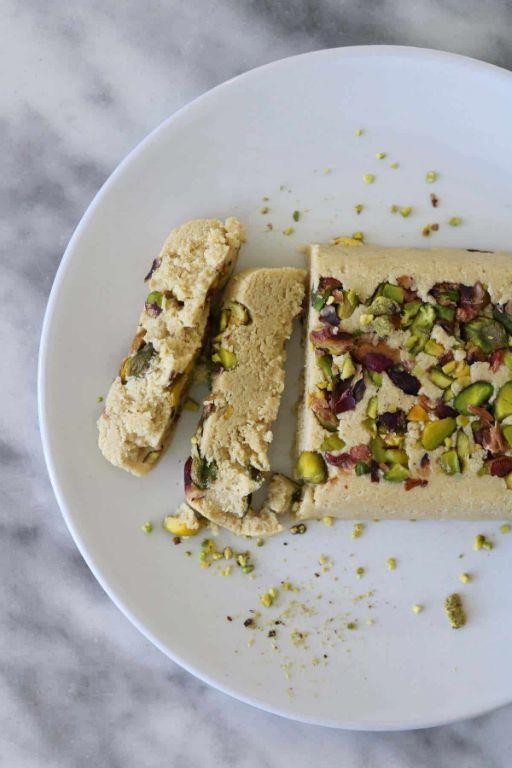 Halva with Tahini and Pistachios