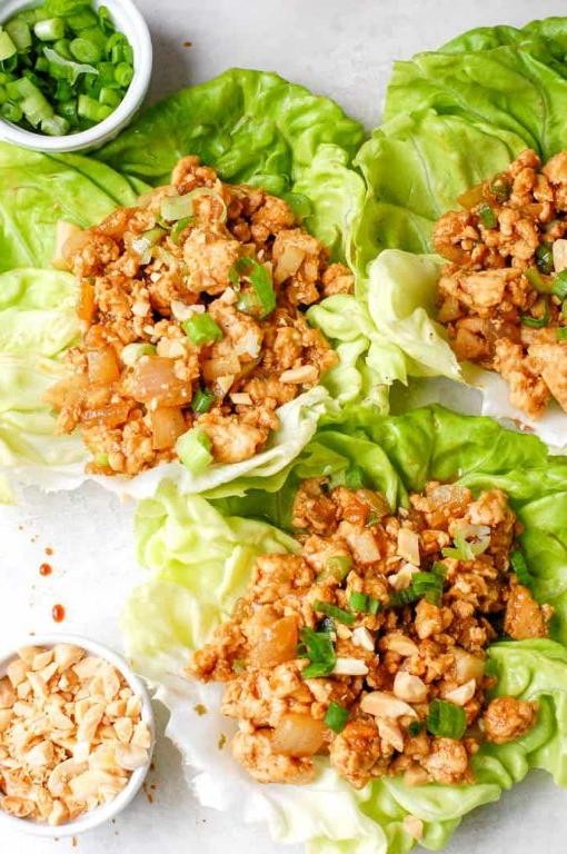 Healthy Chicken Lettuce Wraps