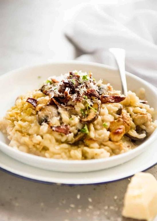 Healthy Chicken and Mushroom Risotto
