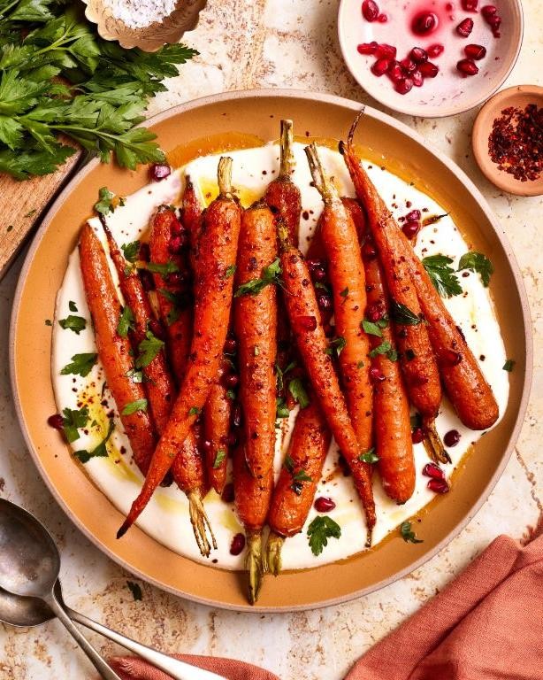 Herb Roasted Carrots with Feta