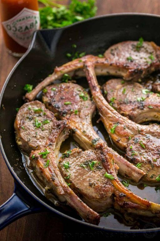 Herb-Crusted Lamb Loin with Garlic Butter