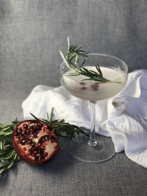 Herbaceous Gin Martini with Rosemary Garnish