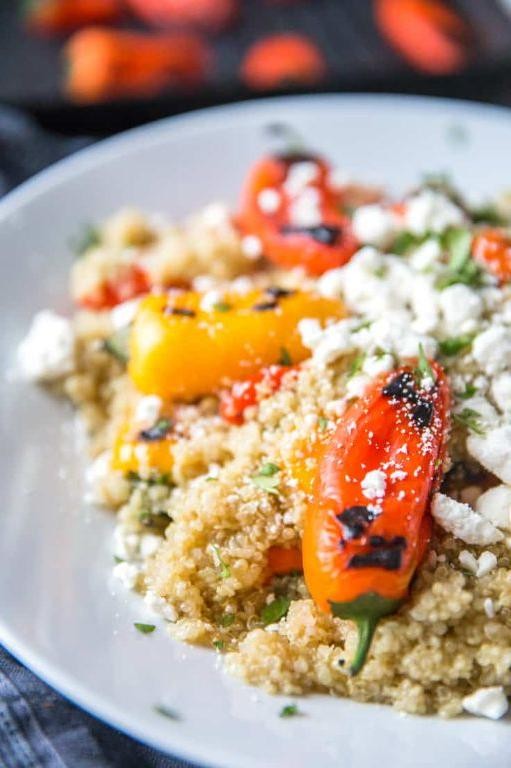 Herbed Quinoa with Roasted Bell Peppers
