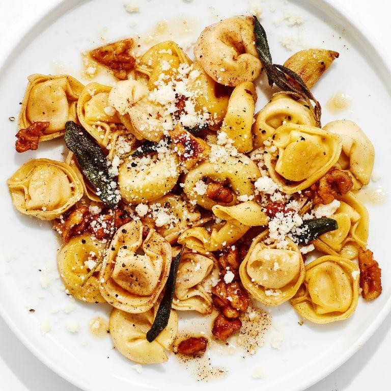 Homemade Tortellini with Brown Butter and Sage