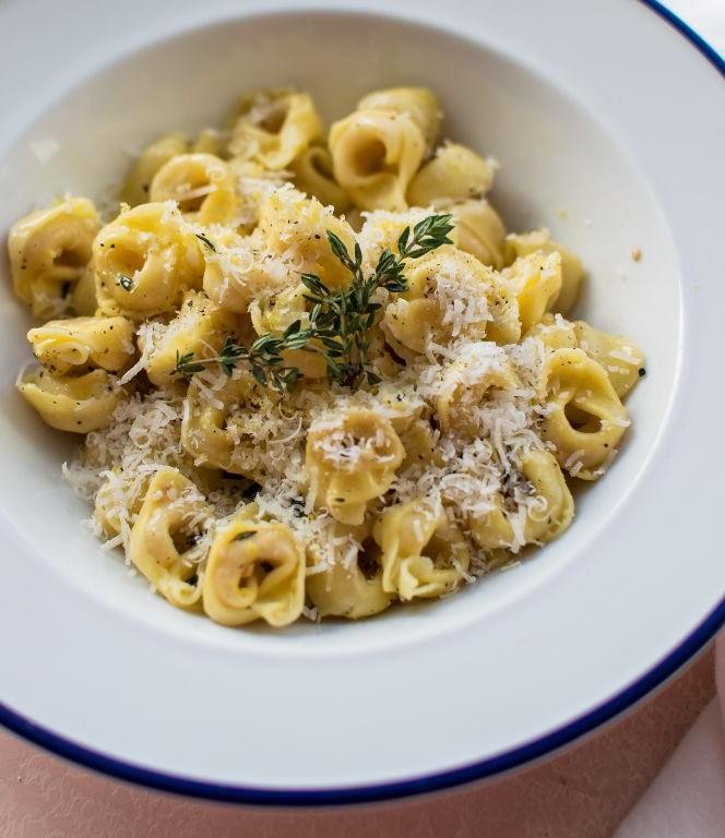 Homemade Tortellini with Lemon Butter Sauce