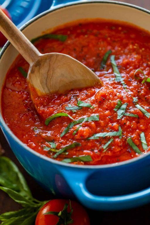 Homemade marinara sauce