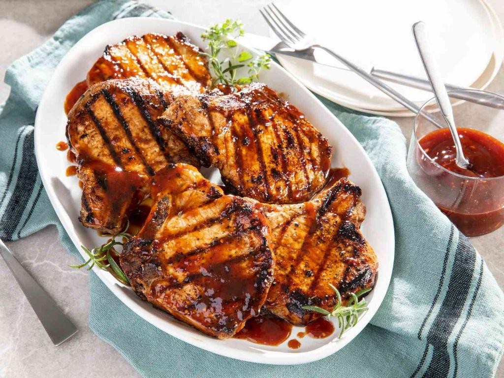 Honey Garlic Glazed Pork Chops