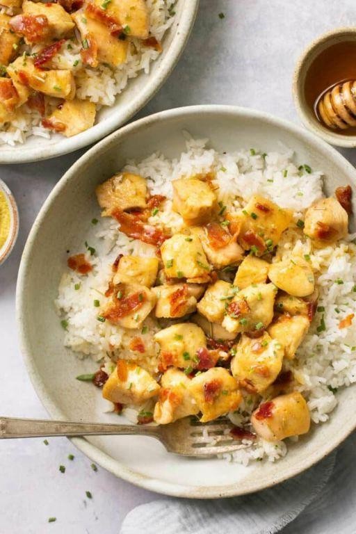 Honey Mustard Chicken and Rice Skillet