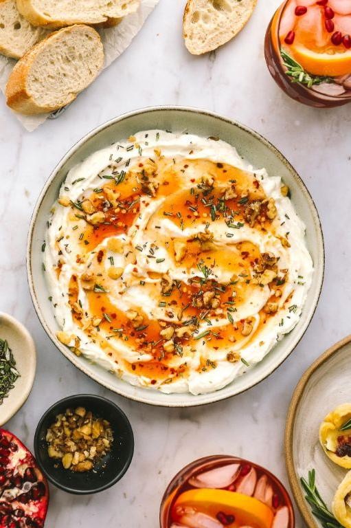 Honey Walnut Ricotta Dip