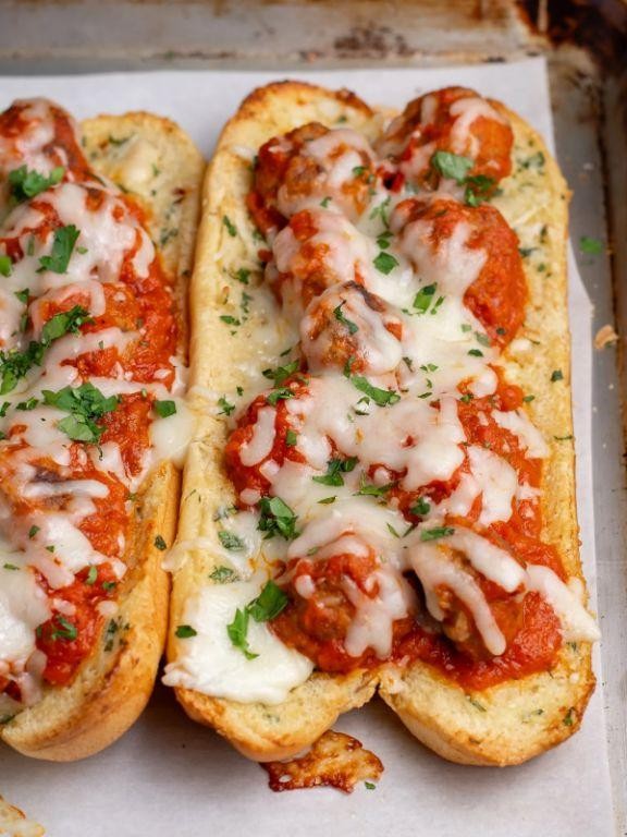 Impossible Meatball Subs with Garlic Butter Toasts
