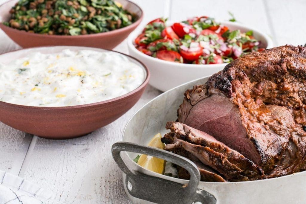 Indian-Spiced Boneless Leg of Lamb with Yogurt Marinade