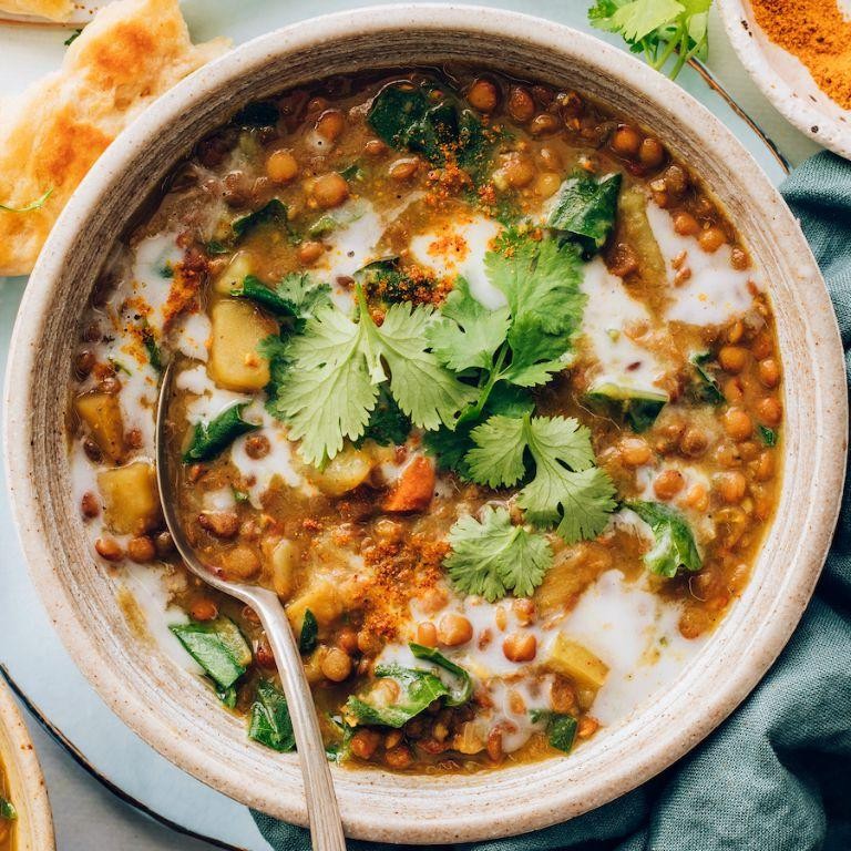 Indian-Spiced Instant Pot Lentil Soup