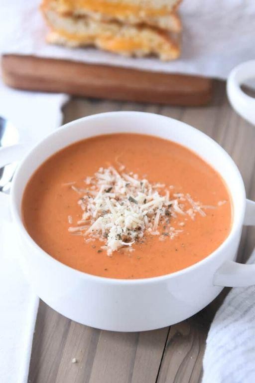 Instant Pot Creamy Tomato Basil Soup