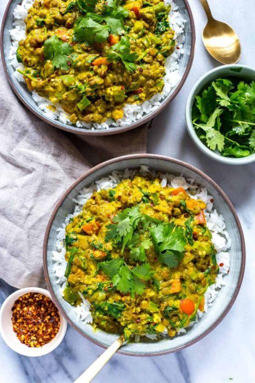 Instant Pot Lentil Dal with Cumin and Turmeric