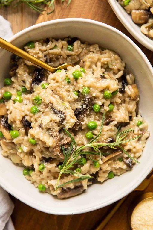Instant Pot Lentil and Mushroom Risotto