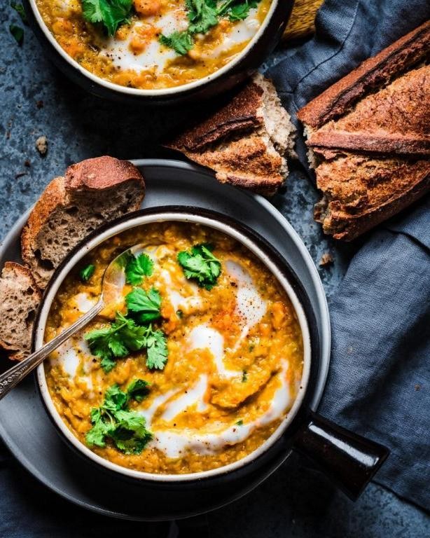 Instant Pot Lentil and Sweet Potato Curry