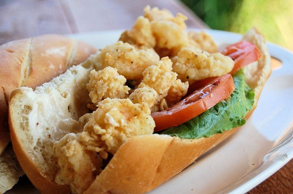 Jalapeño-infused deviled shrimp po