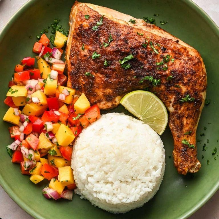 Jamaican Jerk Air Fryer Rotisserie Chicken