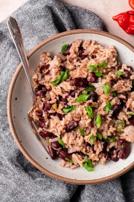 Jamaican-style red beans and rice with allspice