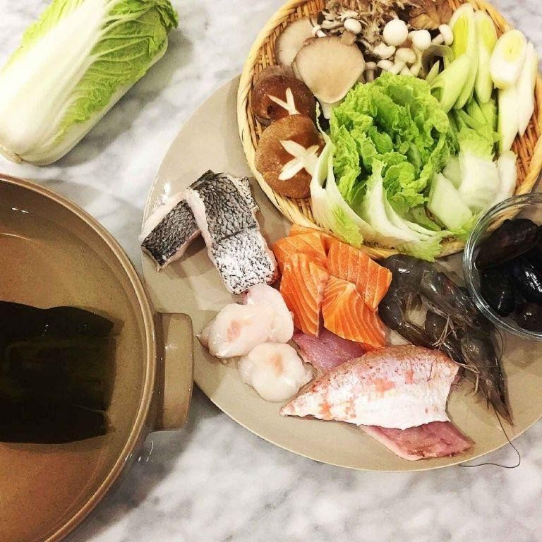 Japanese Hot Pot (Nabemono) with Dashi Base
