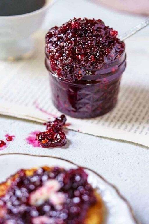 Juneberry Jam with Lemon Zest
