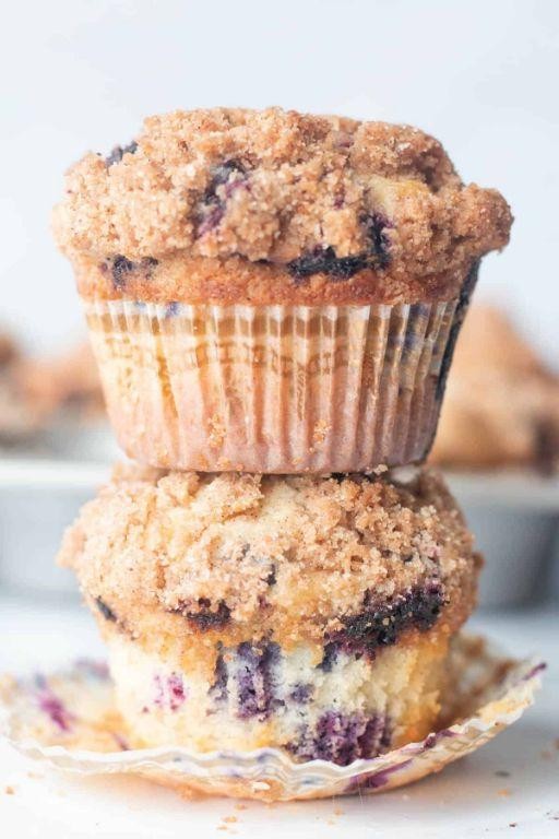 Juneberry Muffins with Cinnamon Streusel