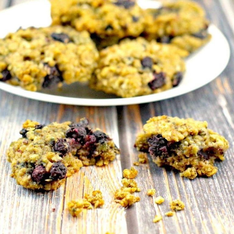 Juneberry Oatmeal Cookies