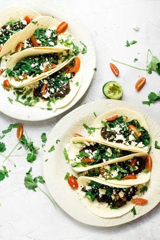 Kale and Black Bean Vegan Tacos