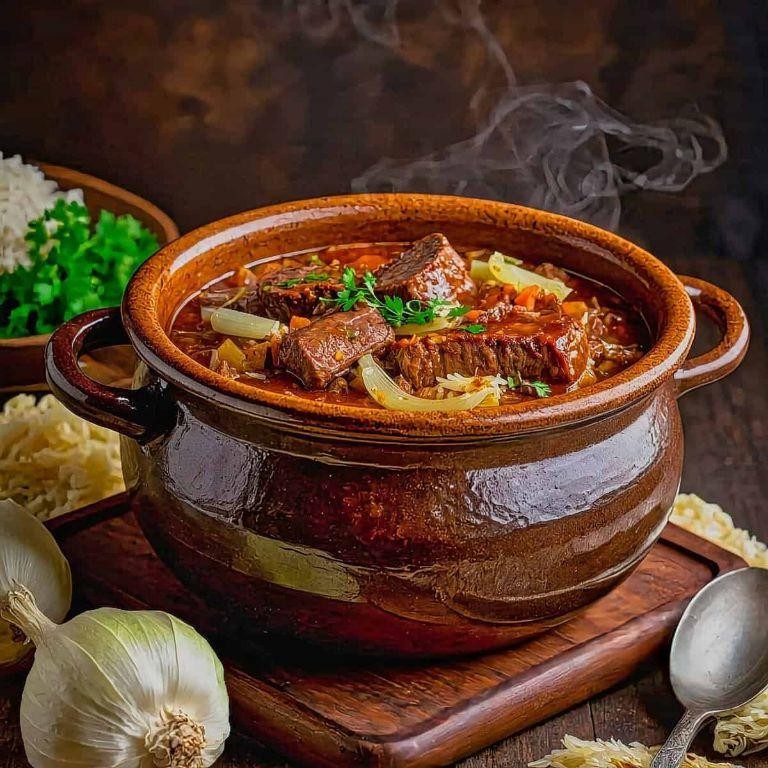 Kapama (Mixed Meat and Sauerkraut Stew)