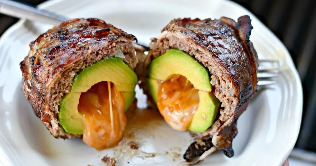 Keto Beef and Bacon Stuffed Avocados