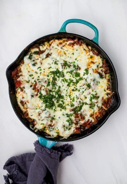 Keto Cheesy Beef and Spinach Bake