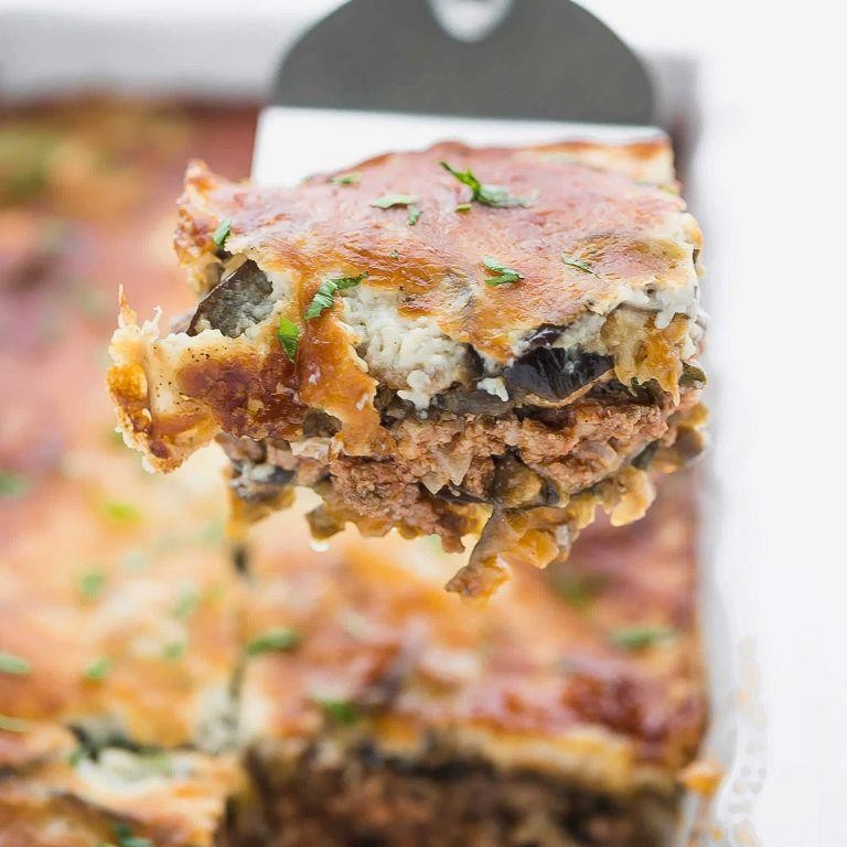 Keto Ground Beef and Eggplant Moussaka