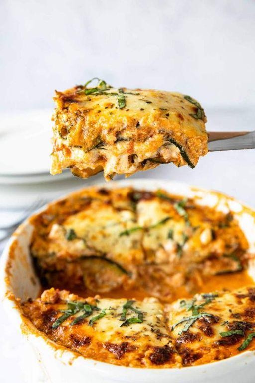 Keto Ground Beef and Zucchini Lasagna