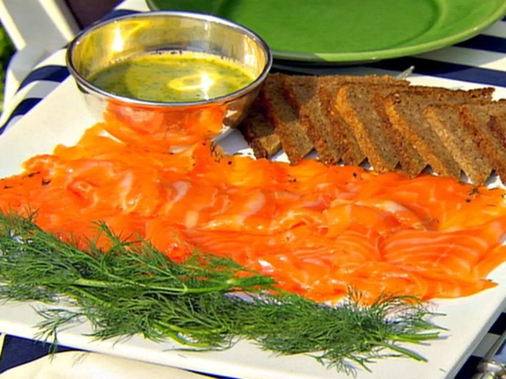 King Salmon Gravlax with Mustard Sauce
