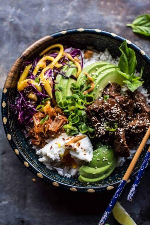 Korean BBQ Shaved Steak Bowls