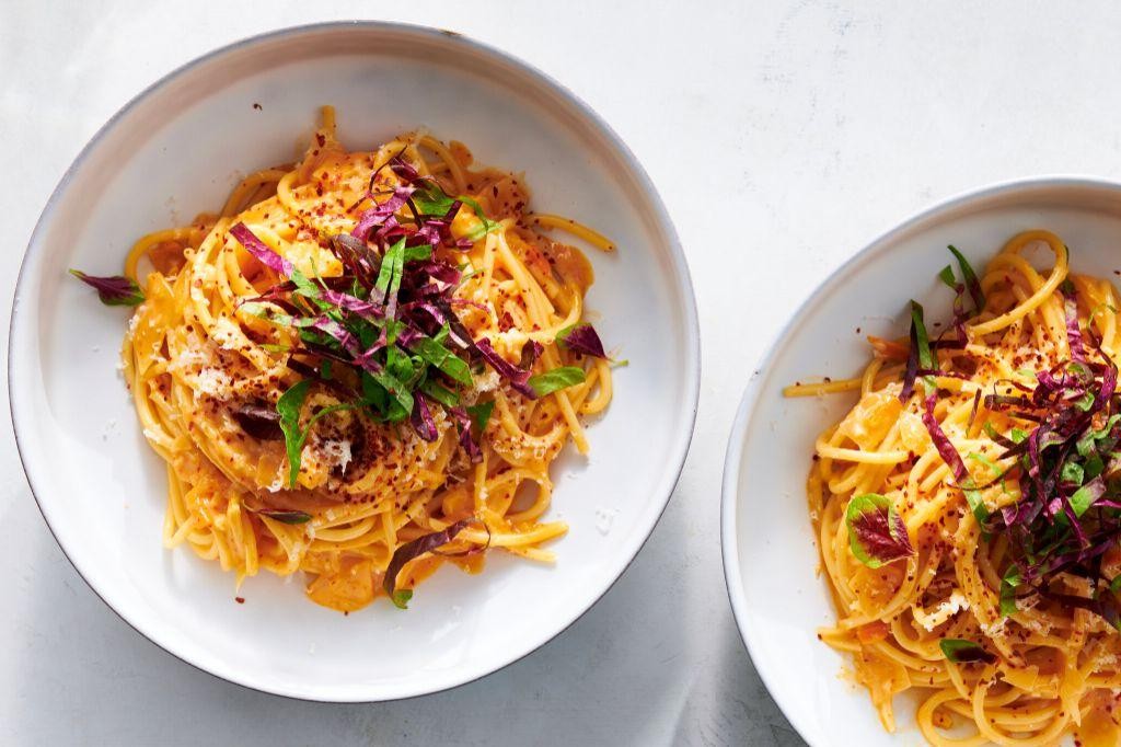 Korean Kimchi Carbonara