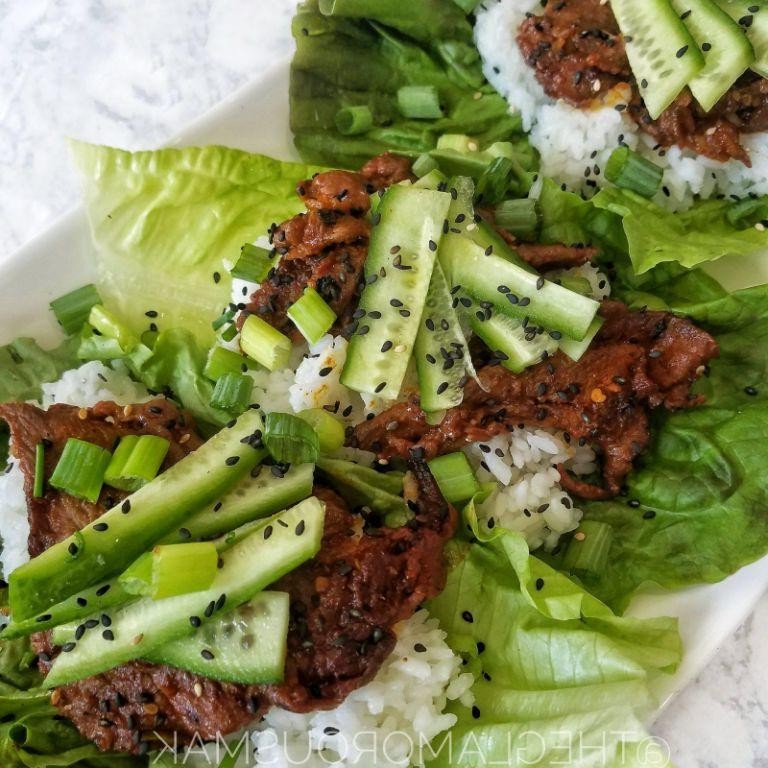 Korean Pork Bulgogi Lettuce Wraps