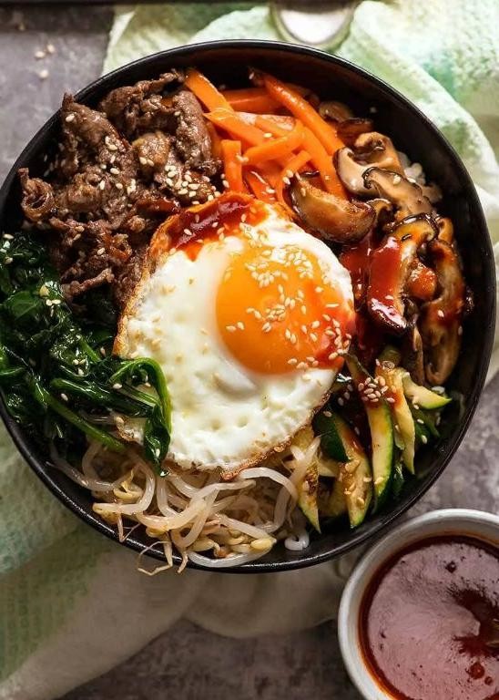 Korean bibimbap rice