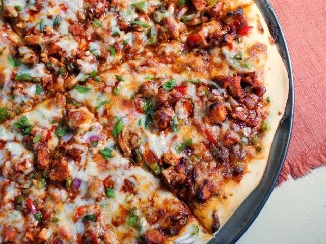 Kung Pao Chicken Pizza with Spicy Drizzle