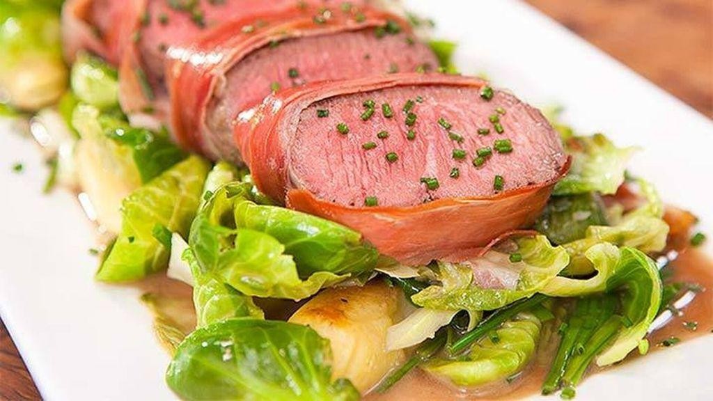 Lamb Loin Wrapped in Prosciutto with Sage