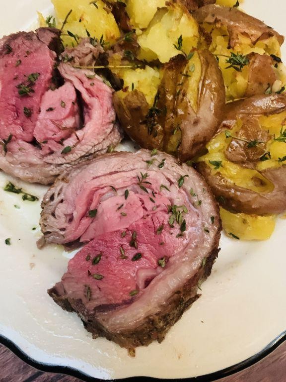 Lamb Loin with Lemon-Herb Marinade