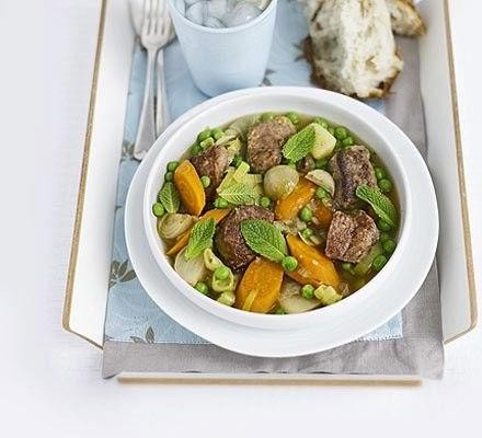 Lamb and Pea Stew with Mint