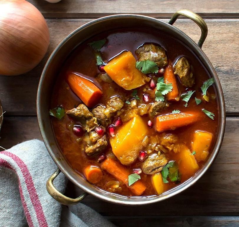 Lamb and Pumpkin Stew with Thyme