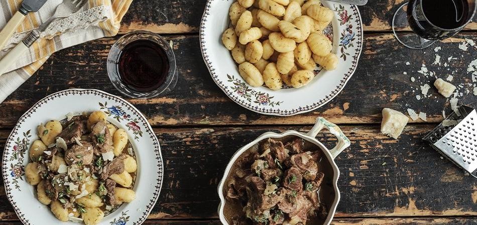 Lamb and Rosemary Gnocchi Stew