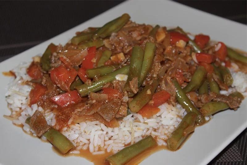 Lebanese Lamb Stew with Green Beans and Tomatoes