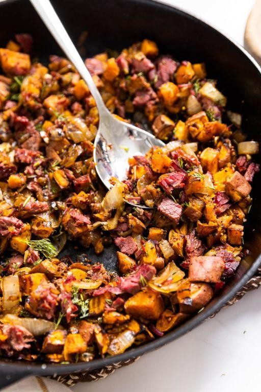 Leftover Sweet Potato Hash