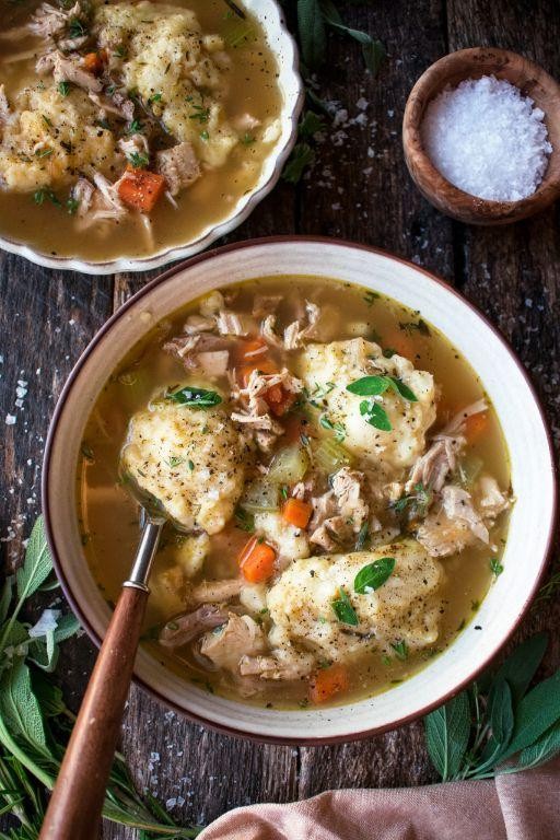 Leftover Turkey and Dumplings