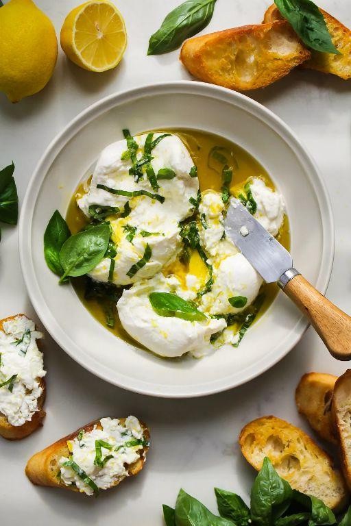 Lemon Basil Bread with Balsamic Glaze