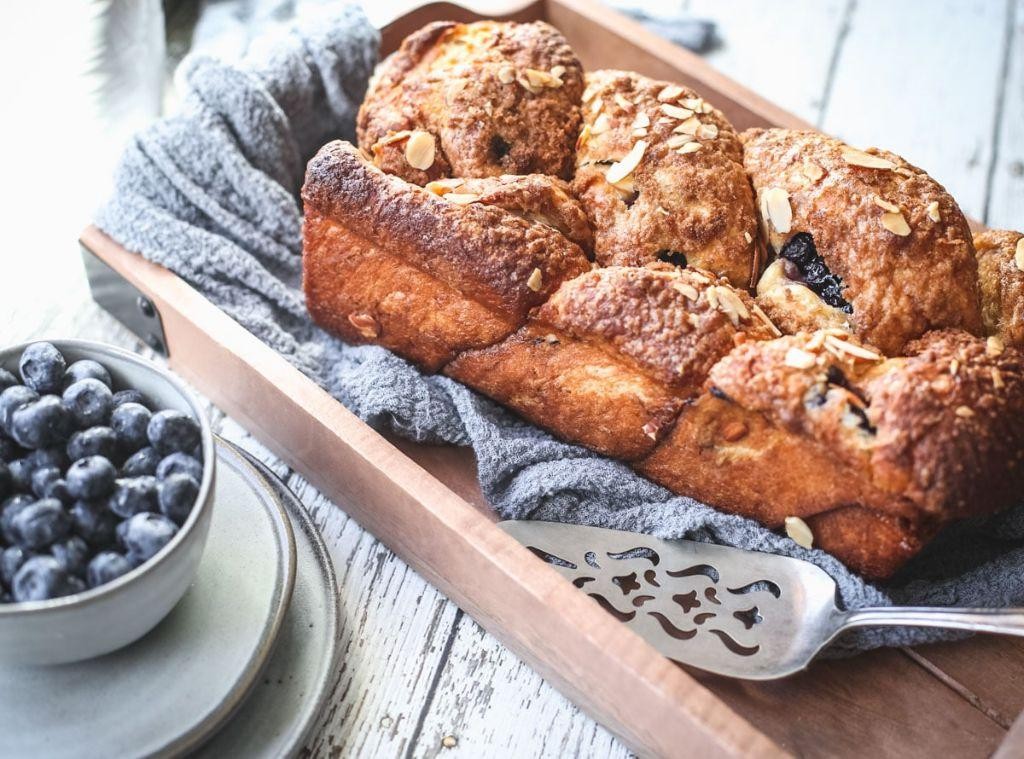 Lemon Blueberry Brioche Bread